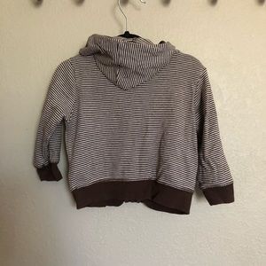 Chocolate striped zip up 9m